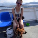Traghetto monte isola con cane